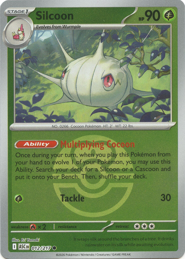 Silcoon (012/217) (Love Ball) [Mega Evolution: Ascended Heroes]