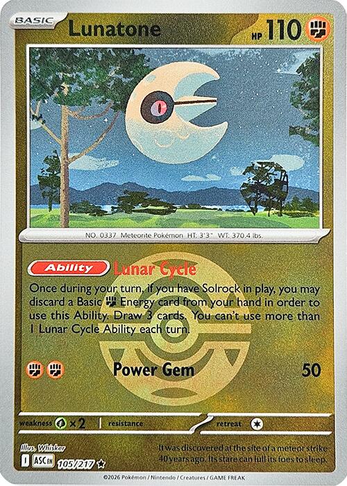 Lunatone (105/217) (Dusk Ball) [Mega Evolution: Ascended Heroes]
