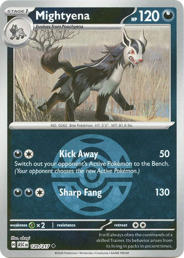 Mightyena (129/217) (Dusk Ball) [Mega Evolution: Ascended Heroes]