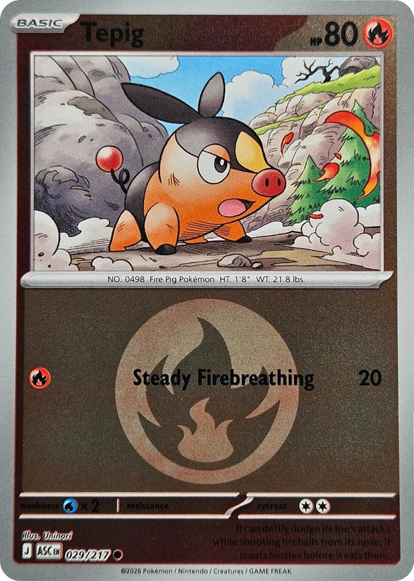 Tepig (029/217) (Energy Symbol Pattern) [Mega Evolution: Ascended Heroes]