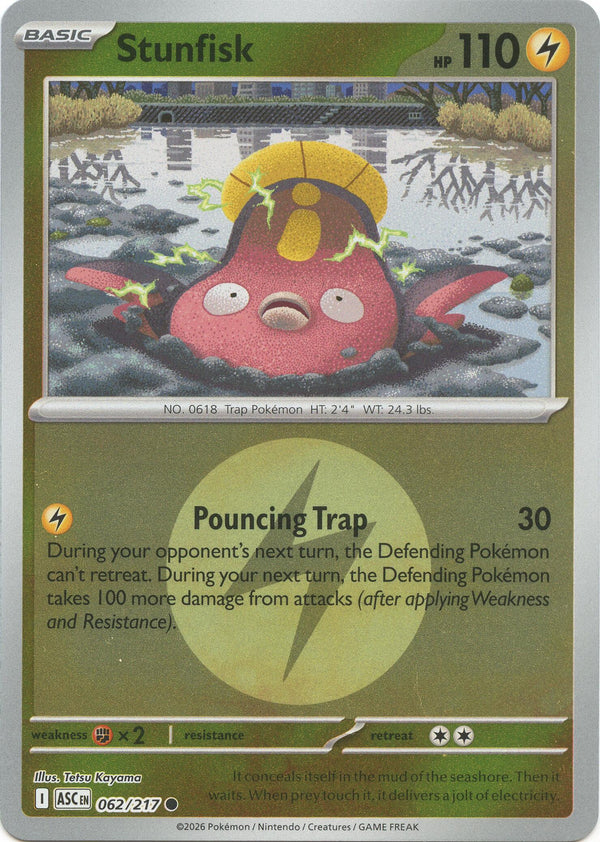 Stunfisk (062/217) (Energy Symbol Pattern) [Mega Evolution: Ascended Heroes]