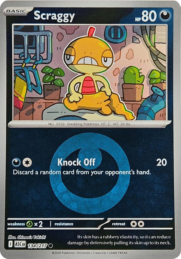 Scraggy (134/217) (Energy Symbol Pattern) [Mega Evolution: Ascended Heroes]