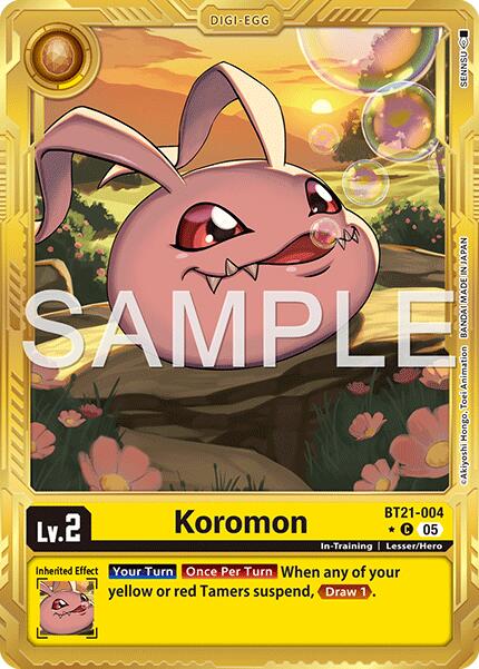 Koromon [BT21-004] (Alternate Art) [Advanced Booster Digimon Generation]