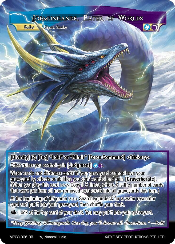 Jormungandr, Eater of Worlds (MP03-036 RR) [Masterpiece Collection 03 "Dimensional Hope"]