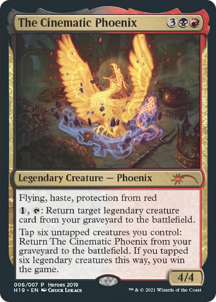 The Cinematic Phoenix (HTR19-006) [2019 Heroes of the Realm] Foil