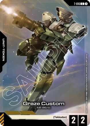 Graze Custom (T-016) Token (Premium Card Collection Gundam Assemble) (T-016) - Gundam Promotional Cards Holofoil