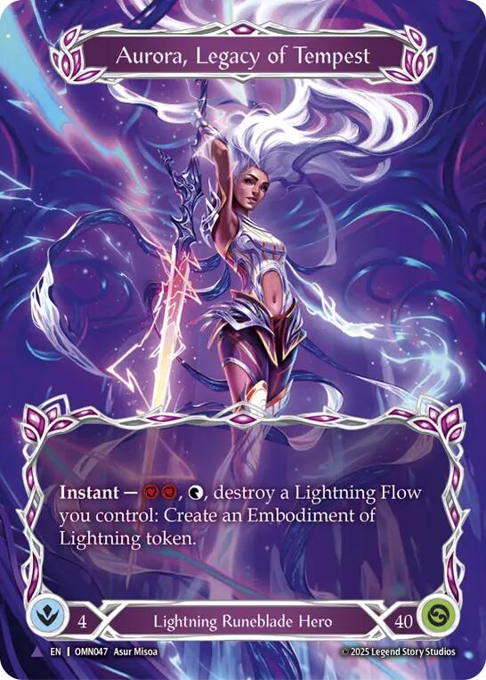 Aurora, Legacy of the Tempest (Marvel) [OMN047] (Omens of the Third Age)  Cold Foil