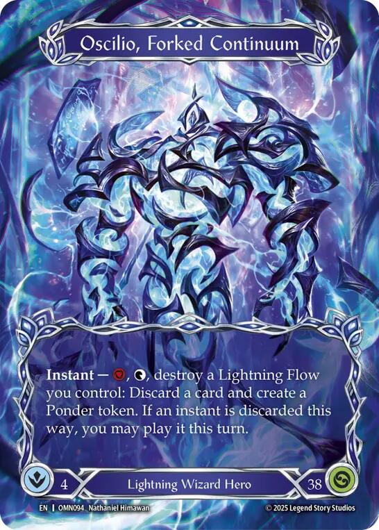 Oscilio, Forked Continuum (Marvel) [OMN094] (Omens of the Third Age)  Cold Foil