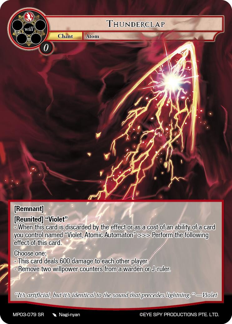 Thunderclap (MP03-079 SR) [Masterpiece Collection 03 "Dimensional Hope"]