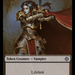 Vampire (0006) // Vampire Demon Double-Sided Token [The Lost Caverns of Ixalan Commander Tokens]