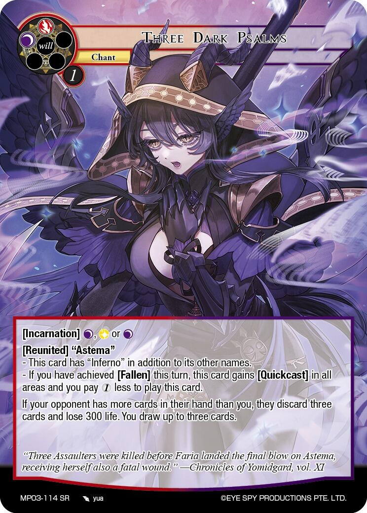 Three Dark Psalms (MP03-114 SR) [Masterpiece Collection 03 "Dimensional Hope"]