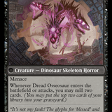 Visage of Dread // Dread Osseosaur [The Lost Caverns of Ixalan]