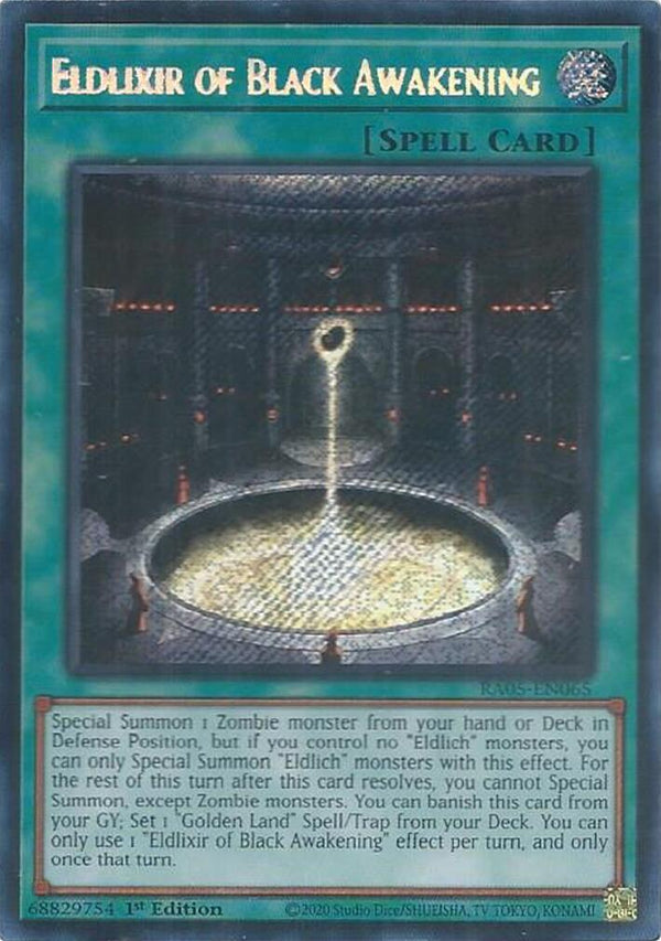 Eldlixir of Black Awakening (Secret Rare) [RA05-EN065] Secret Rare