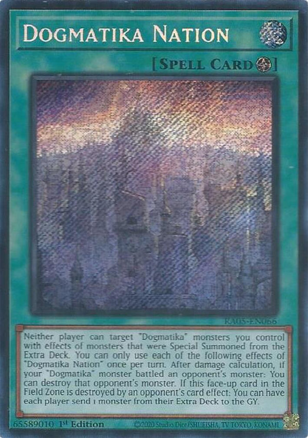Dogmatika Nation (Secret Rare) [RA05-EN066] Secret Rare