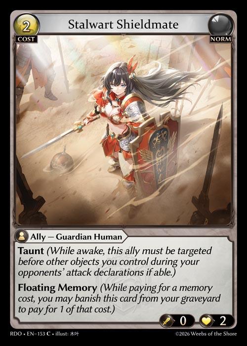 Stalwart Shieldmate (Curio Foil) (153) [Radiant Origins]
