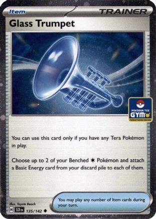 Glass Trumpet (135/142) (Gym Stamp Asia Exclusive) [Miscellaneous Cards]