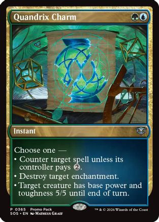 Quandrix Charm (PPSOS-365) [Promo Pack: Secrets of Strixhaven] Foil