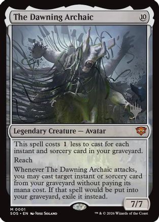 The Dawning Archaic (PPSOS-001) [Promo Pack: Secrets of Strixhaven] Foil