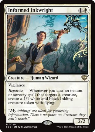 Informed Inkwright (PPSOS-020) [Promo Pack: Secrets of Strixhaven] Foil
