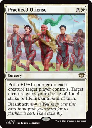 Practiced Offense (PPSOS-025) [Promo Pack: Secrets of Strixhaven]