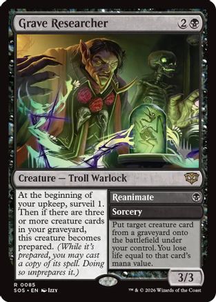 Grave Researcher (PPSOS-085) [Promo Pack: Secrets of Strixhaven]