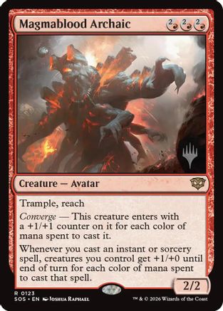 Magmablood Archaic (PPSOS-123) [Promo Pack: Secrets of Strixhaven]