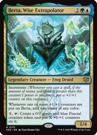 Berta, Wise Extrapolator (PPSOS-175) [Promo Pack: Secrets of Strixhaven] Foil