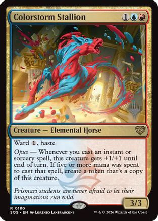 Colorstorm Stallion (PPSOS-180) [Promo Pack: Secrets of Strixhaven]