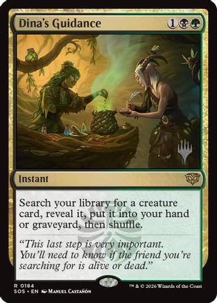 Dina's Guidance (PPSOS-184) [Promo Pack: Secrets of Strixhaven] Foil