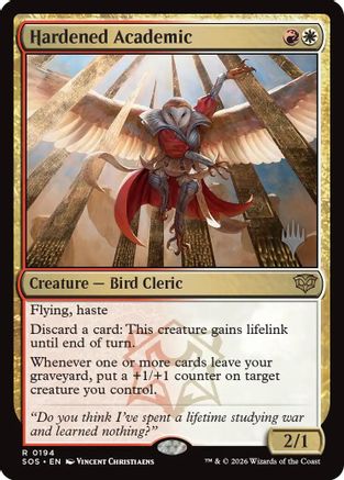 Hardened Academic (PPSOS-194) [Promo Pack: Secrets of Strixhaven]