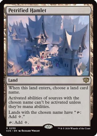 Petrified Hamlet (PPSOS-259) [Promo Pack: Secrets of Strixhaven]