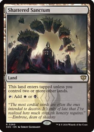 Shattered Sanctum (PPSOS-260) [Promo Pack: Secrets of Strixhaven] Foil