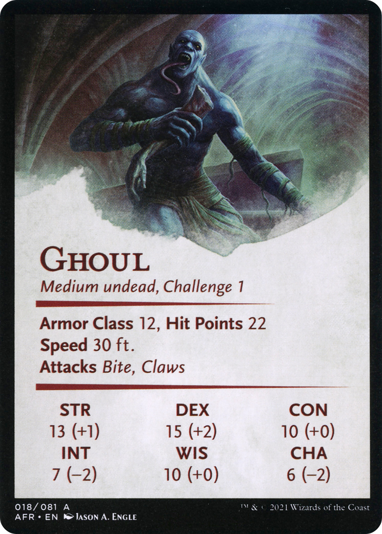 Sepulcher Ghoul // Sepulcher Ghoul (AAFR-018) (Borderless) [Adventures in the Forgotten Realms Art Series]