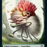 Knight // Saproling Double-Sided Token [Dungeons & Dragons: Adventures in the Forgotten Realms Commander Tokens]