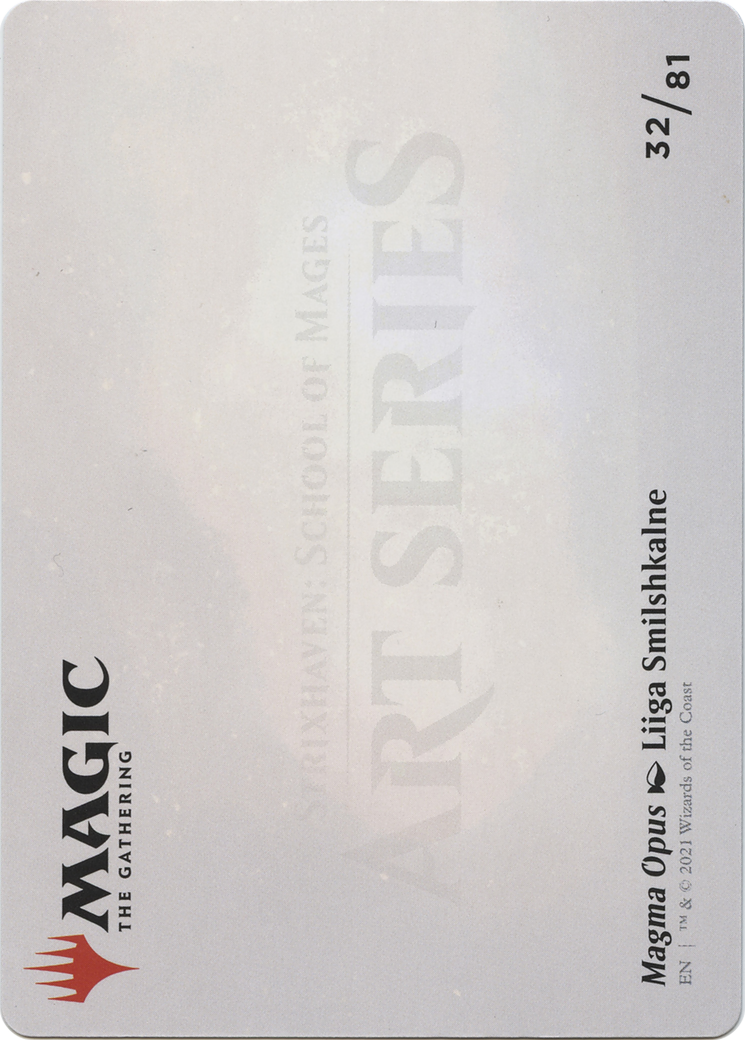 Magma Opus // Magma Opus (ASTX-032) (Borderless) [Strixhaven Art Series] Foil
