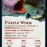 Purple Worm Art Card [Dungeons & Dragons: Adventures in the Forgotten Realms Art Series]