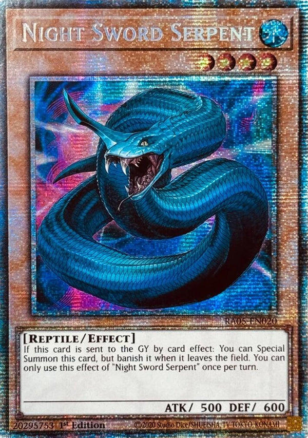 Night Sword Serpent (Starlight Rare) [RA05-EN020] Starlight Rare
