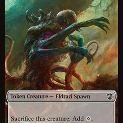 Eldrazi Spawn // Worm Double-Sided Token [Secrets of Strixhaven Commander Tokens]