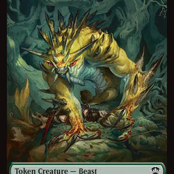Beast // Fractal (0004) Double-Sided Token [Secrets of Strixhaven Commander Tokens]