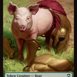Boar // Fractal (0005) Double-Sided Token [Secrets of Strixhaven Commander Tokens]