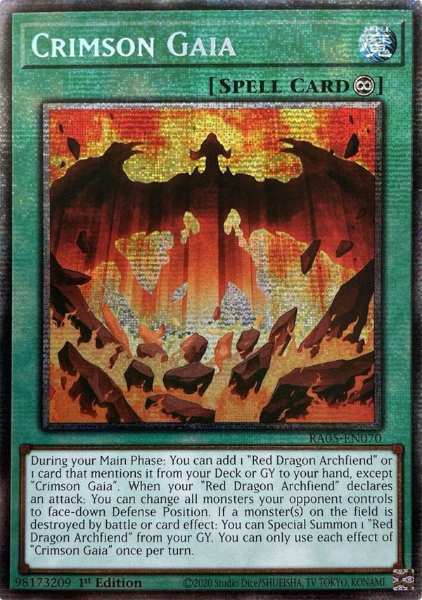 Crimson Gaia (Starlight Rare) [RA05-EN070] Starlight Rare