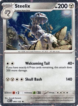 Steelix (093/132) (Cosmos Holo) [Mega Evolution: Base Set]