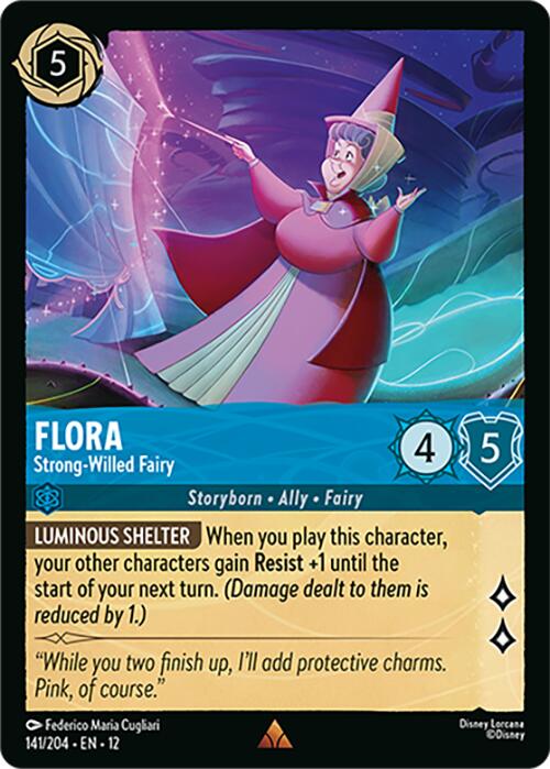 Flora - Strong-Willed Fairy (141/204) [Wilds Unknown]