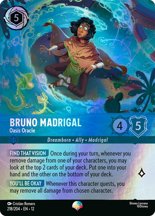 Bruno Madrigal - Oasis Oracle (Epic) (218/204) [Wilds Unknown]