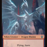 Dragon Illusion // Elemental (0019) Double-Sided Token [Secrets of Strixhaven Commander Tokens]