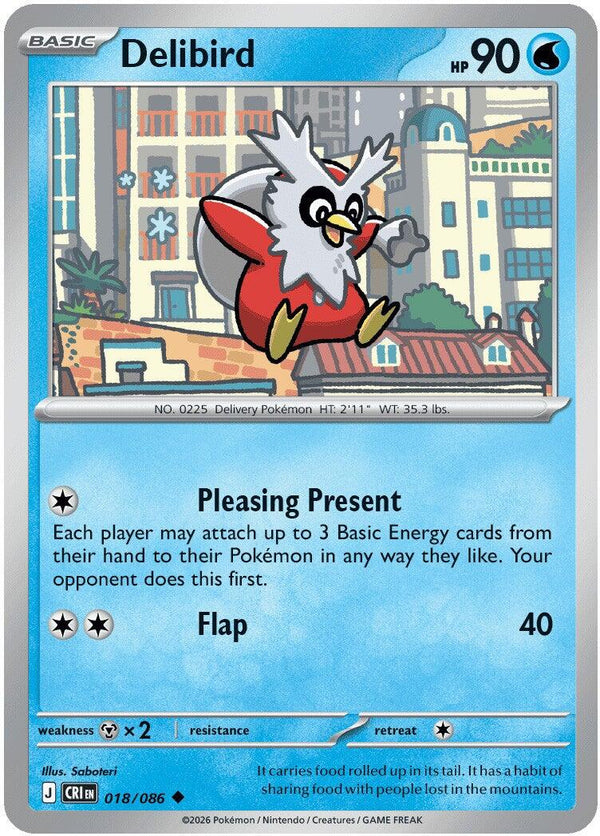 Delibird (018/086) [Mega Evolution: Chaos Rising]
