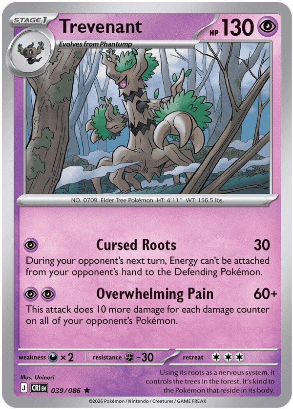 Trevenant (039/086) [Mega Evolution: Chaos Rising]