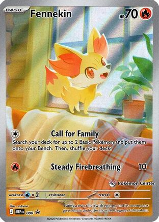 Fennekin - 80 (Pokemon Center Exclusive) [ME Mega Evolution Promo] - Holofoil