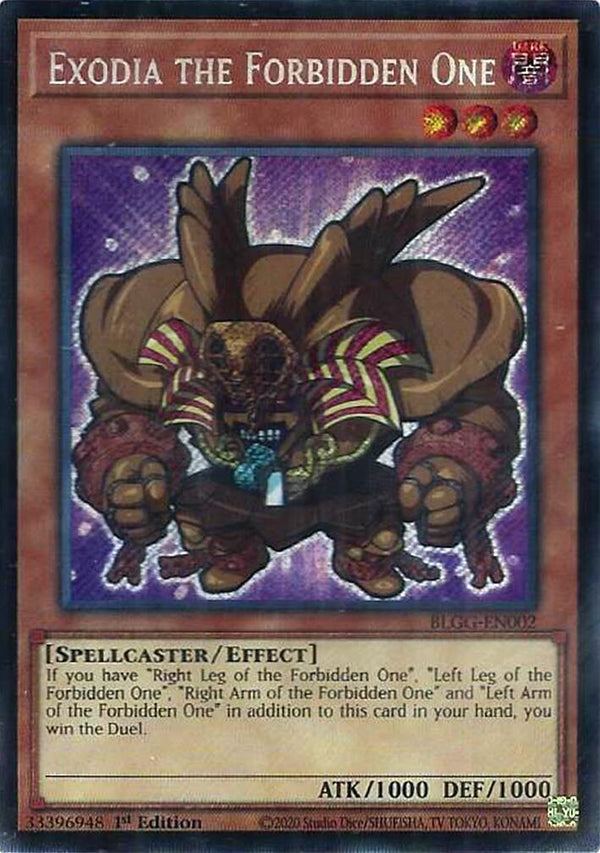 Exodia the Forbidden One [BLGG-EN002] Secret Rare