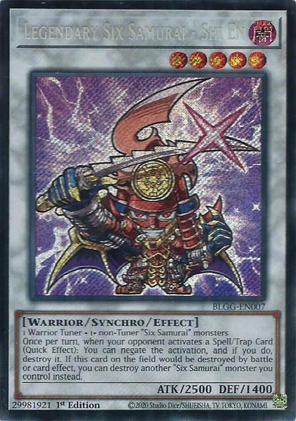 Legendary Six Samurai - Shi En [BLGG-EN007] Secret Rare